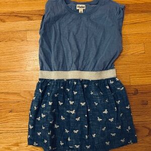Hatley Blue Dress with Butterfly Print